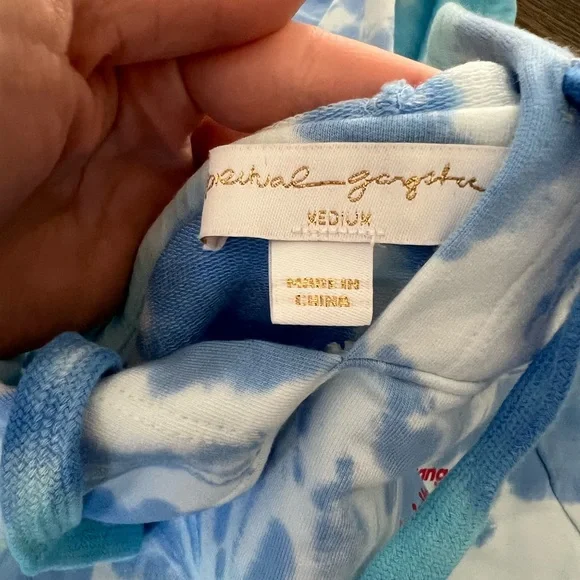 NWT Spiritual Gangster Aruba Tie Dye Luna Crop Hoodie Sz Medium - Picture 7 of 9